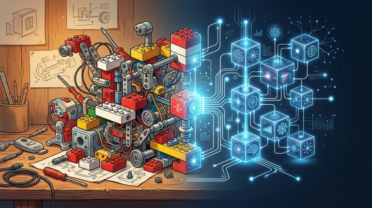 La relación entre la construcción de agentes de IA y el construccionismo con LEGO