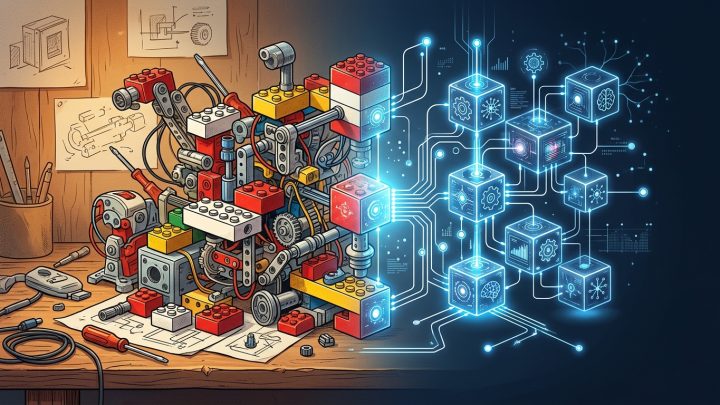 La relación entre la construcción de agentes de IA y el construccionismo con LEGO